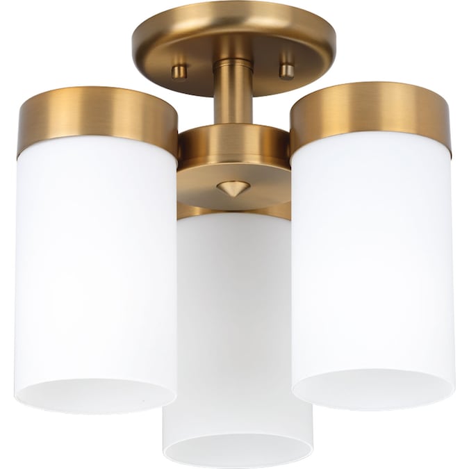 Progress Lighting Elevate 3-Light Brushed Bronze Flush Mount Light