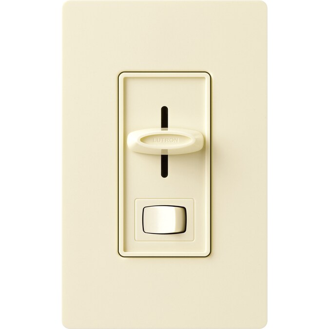 Lutron Skylark ELV Single-pole/3-way Slide Light Dimmer Switch, Almond