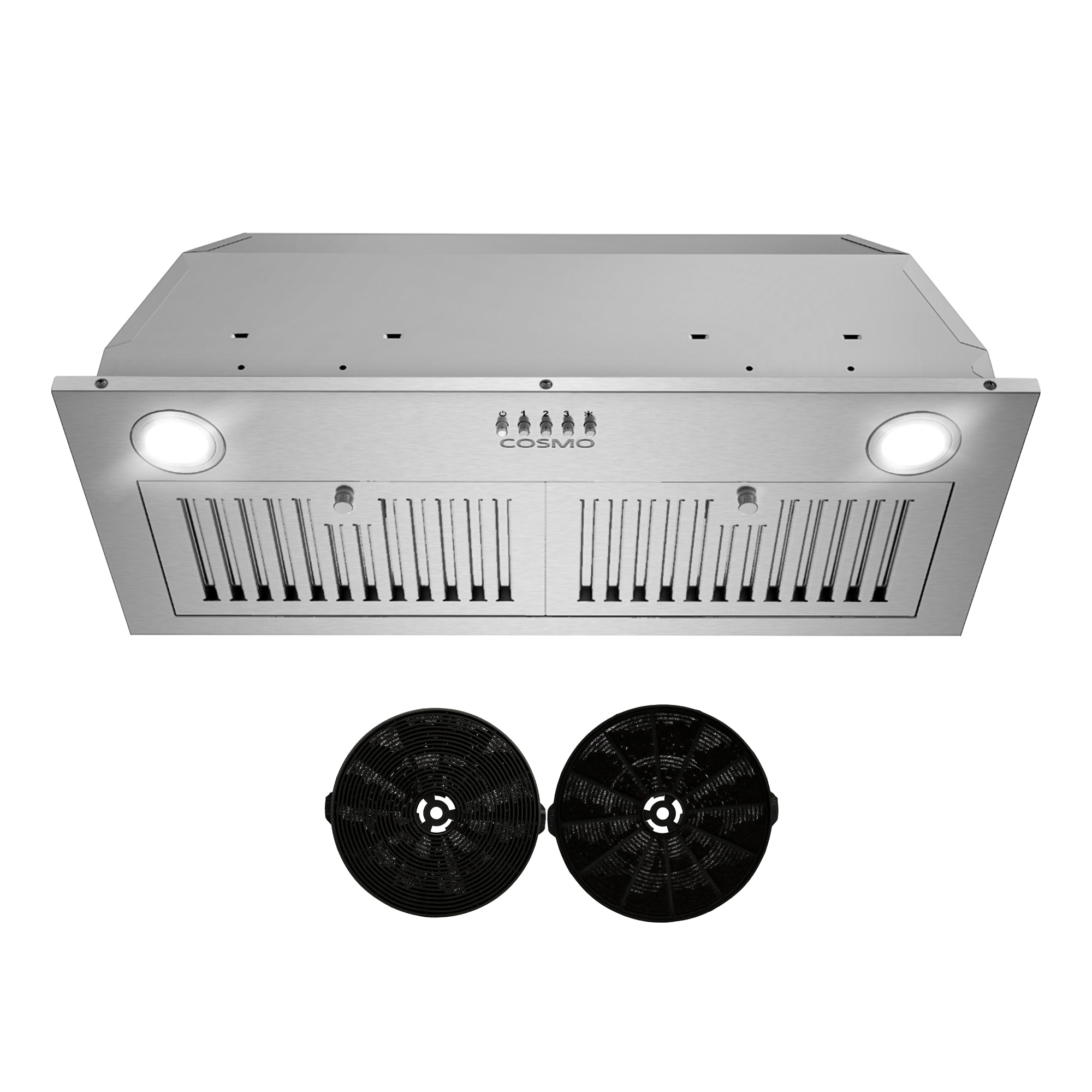 30 inch Ductless 380-CFM Stainless Steel Insert Under Cabinet Range Hood