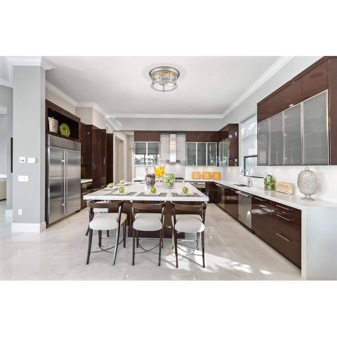 Z-Lite Sonna 1-Light Brushed Nickel Flush Mount Light - Image 3