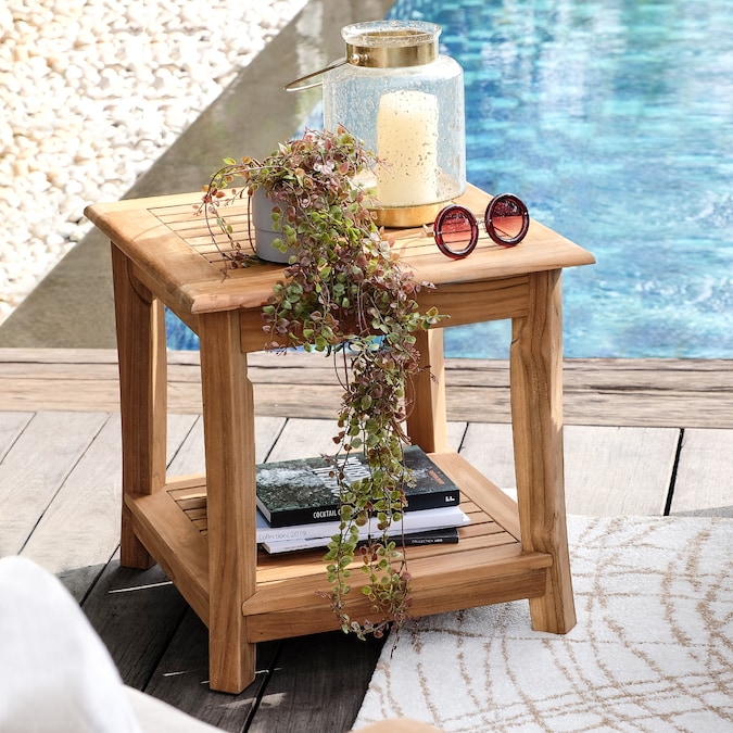 Cambridge Casual Mosko Square Outdoor End Table 20.25-in W x 20.25-in L