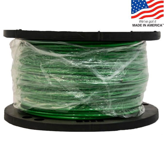 Southwire SIMpull 500-ft 8-AWG Green Stranded Copper Thhn Wire (By-the-roll)