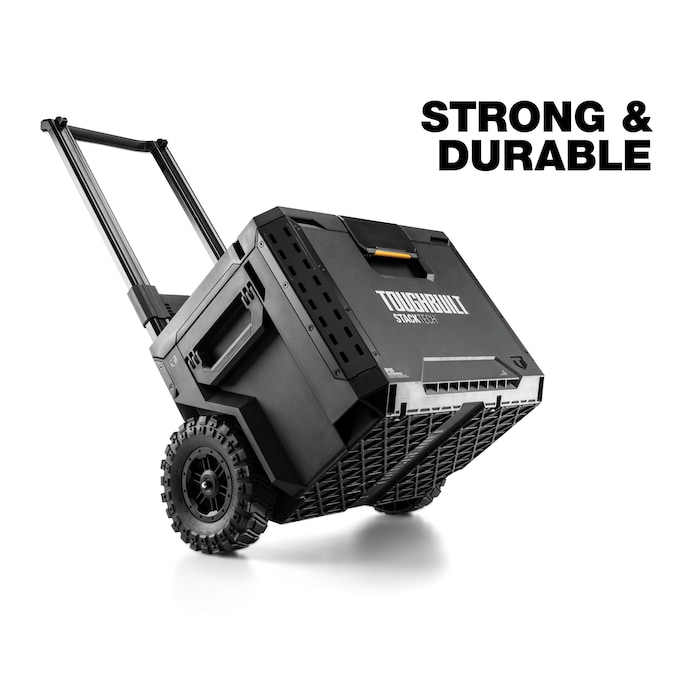 TOUGHBUILT STACKTECH 22.3-in W x 26-in H x 19.7-in D Black Plastic/Metal Rolling Tool Box - Image 8