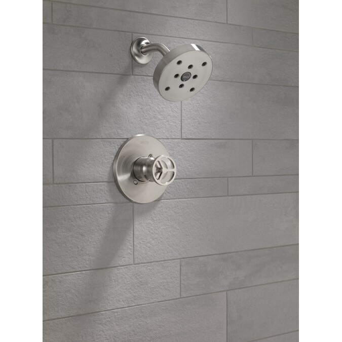 Delta Trinsic Stainless 1-handle Single Function Round Shower Faucet - Image 10