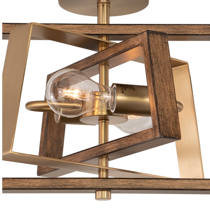 Cascadia Dunning 2-Light Satin Brass Semi mount light - Image 10