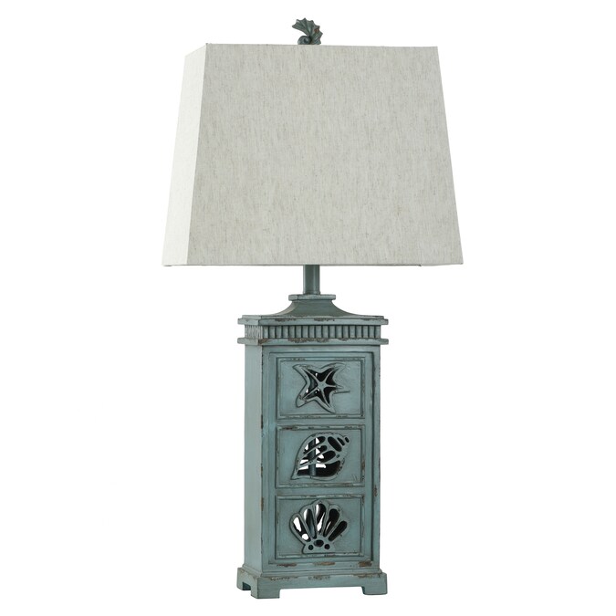 StyleCraft Home Collection 33-in River Crest On/Off Switch Table Lamp with Fabric Shade