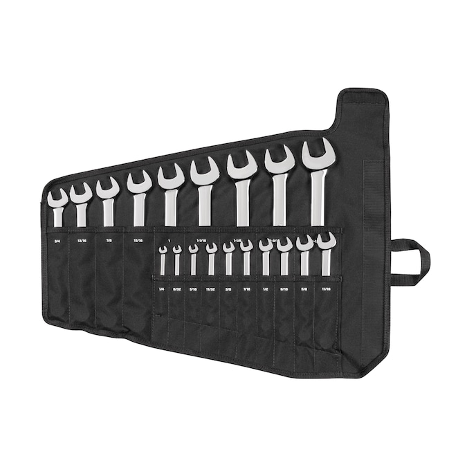 TEKTON 19-Piece Set 12-point (Sae) Standard Combination Wrench Includes Soft Case