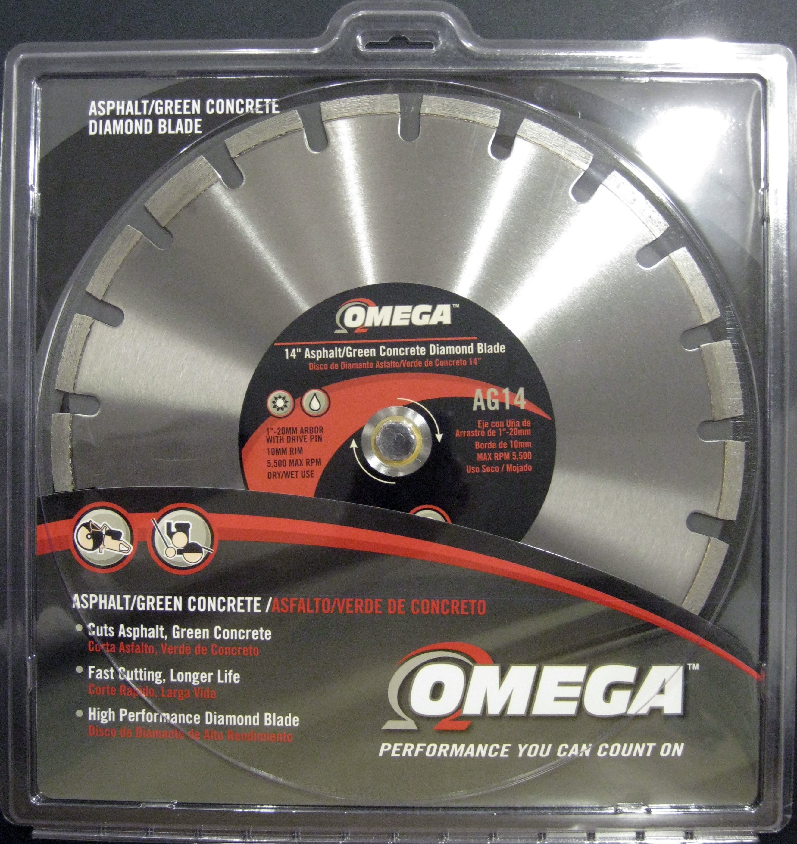 14" Asphalt Blade 14-in Wet/Dry Segmented Rim Diamond Saw Blade