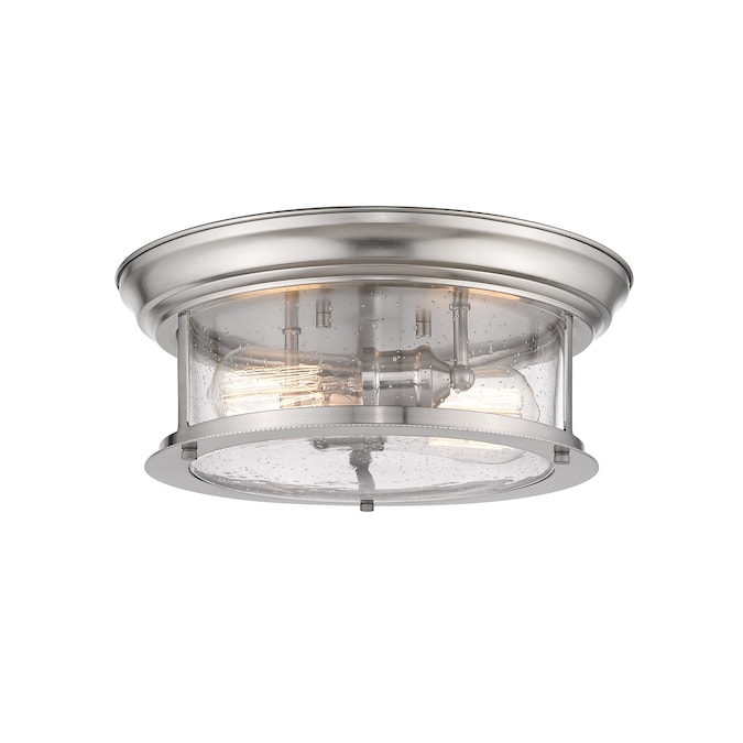 Z-Lite Sonna 1-Light Brushed Nickel Flush Mount Light