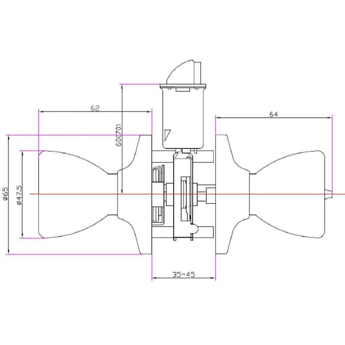 Design House Terrace Oil Rubbed Bronze Interior Hall/Closet Passage Door Knob (12-Pack) - Image 3