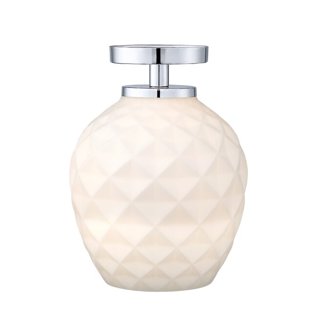 Designers Fountain Dita 1-Light 9-in Polished Nickel Led Semi mount light - Image 6