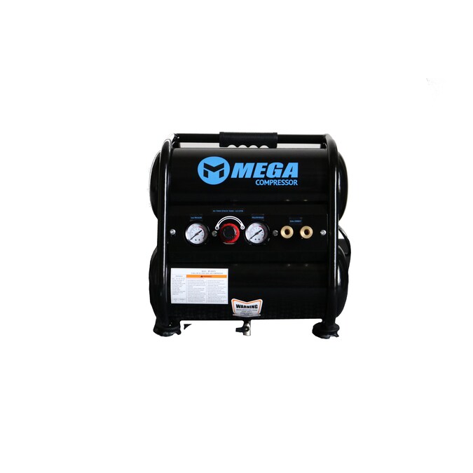 MEGA Compressor 4-Gallon Portable Electric 135 PSI Twin Stack Air Compressor