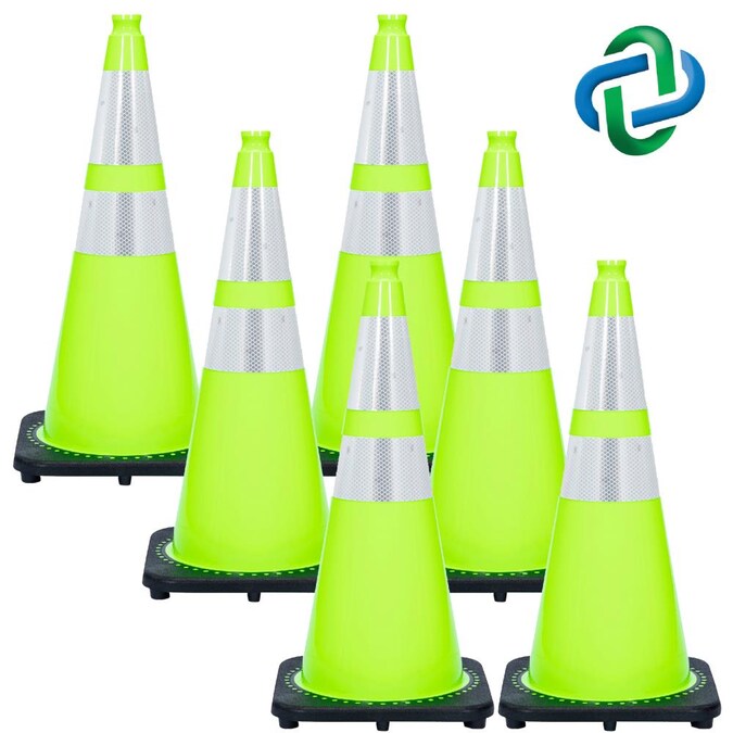 Mr. Chain 6-Pack 28-in Green Traffic Safety Cone