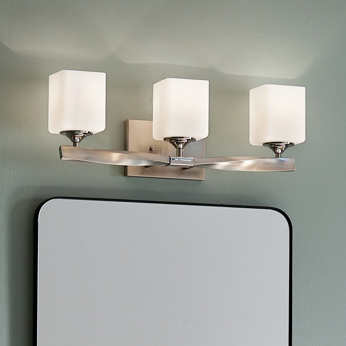 Kichler Marette 22.75-in 3-Light Brushed Nickel Modern/Contemporary Vanity Light