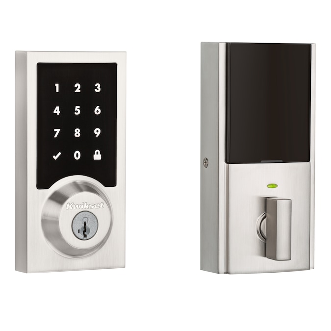 Kwikset 916 SmartCode Satin Nickel Smart Lock Electronic Deadbolt Smartkey Touchscreen Keypad