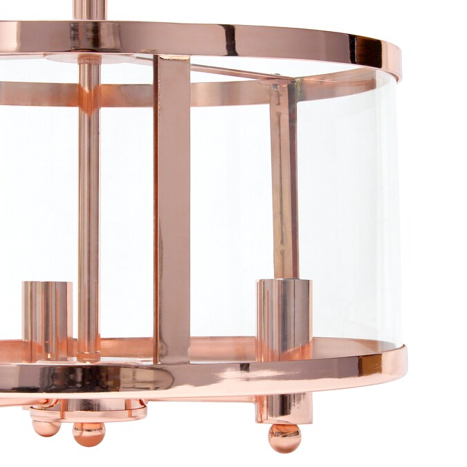 Lalia Home Classix 3-Light Polished Copper Semi mount light - Image 7