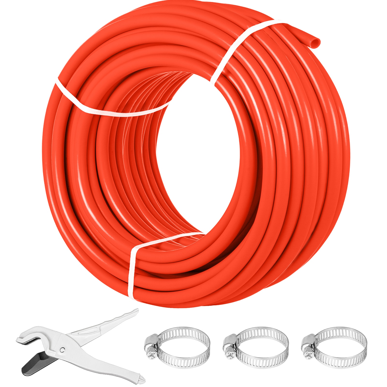 Oxygen Barrier 300-ft Tube Coil Evoh Pex B Pipe, For Residential Commercial Radiant Floor Heating, Red