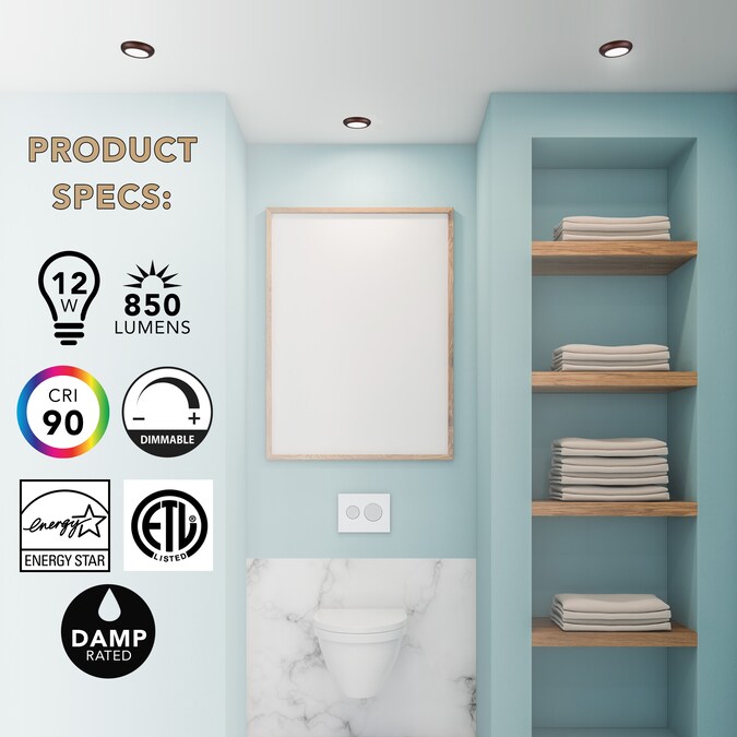 Next Glow Luxuries Slim Ceiling Light 1-Light Matte Bronze LED Flush Mount Light - Image 5