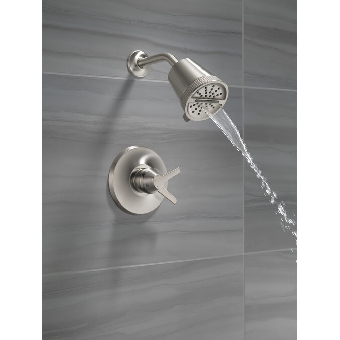 Delta Galeon Lumicoat Stainless 2-handle Multi-function Round Shower Faucet - Image 6