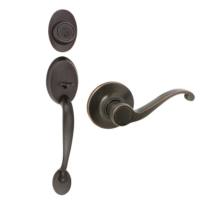 Design House Coventry Oil Rubbed Bronze Keyed Entry Door Handleset with Accent Lever