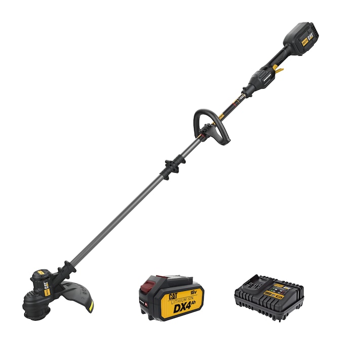 CAT 18-volt 13-in Straight Shaft Battery String Trimmer 4 Ah (Battery and Charger Included)