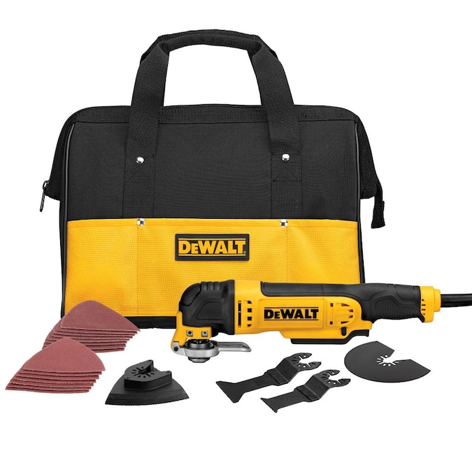 DEWALT Corded 3-Amp 3-speed 29-Piece Oscillating Multi-Tool Kit with Soft Case
