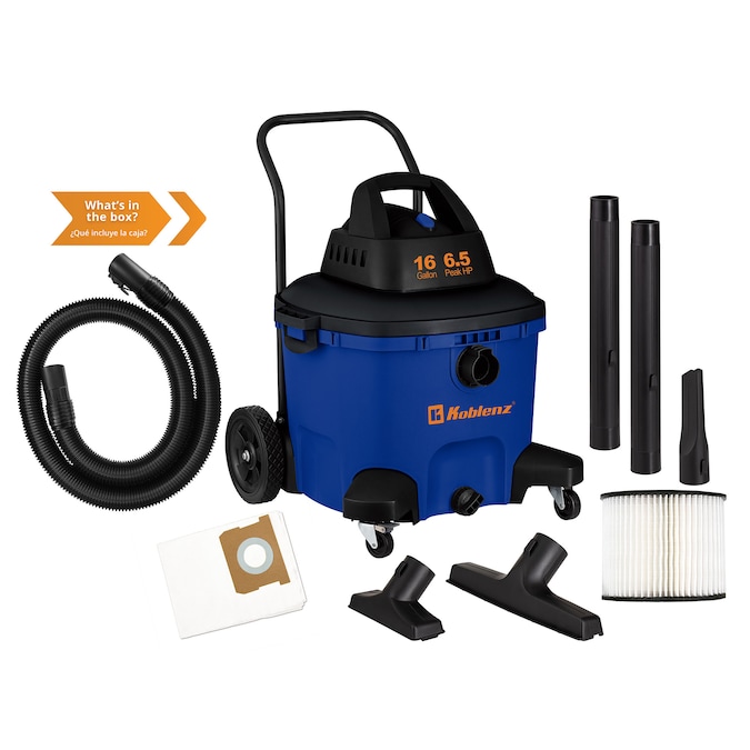 Koblenz 16-Gallons 6.5-HP Corded Wet/Dry Shop Vacuum with Accessories Included - Image 11