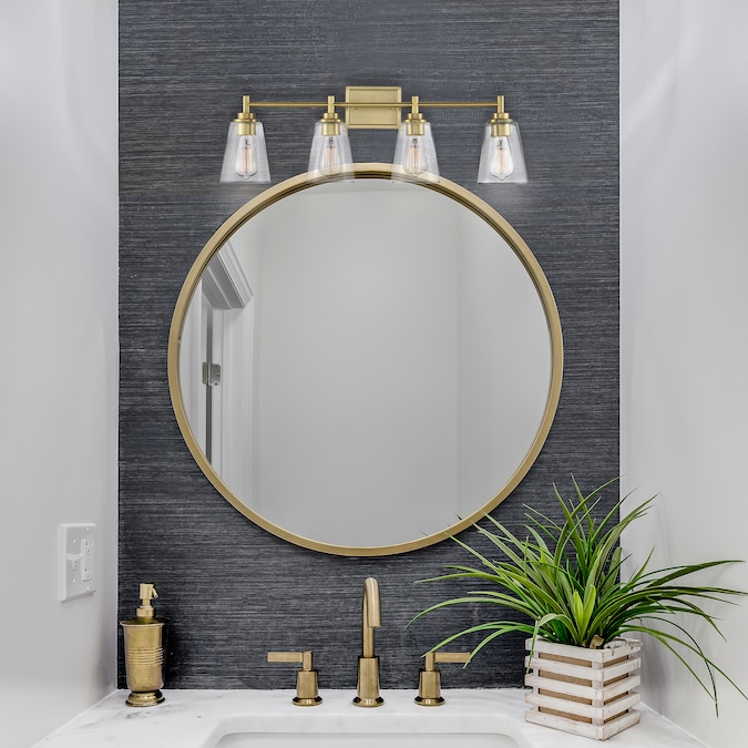 Designers Fountain Westin 31-in 4-Light Brushed Gold Modern/Contemporary Vanity Light Bar