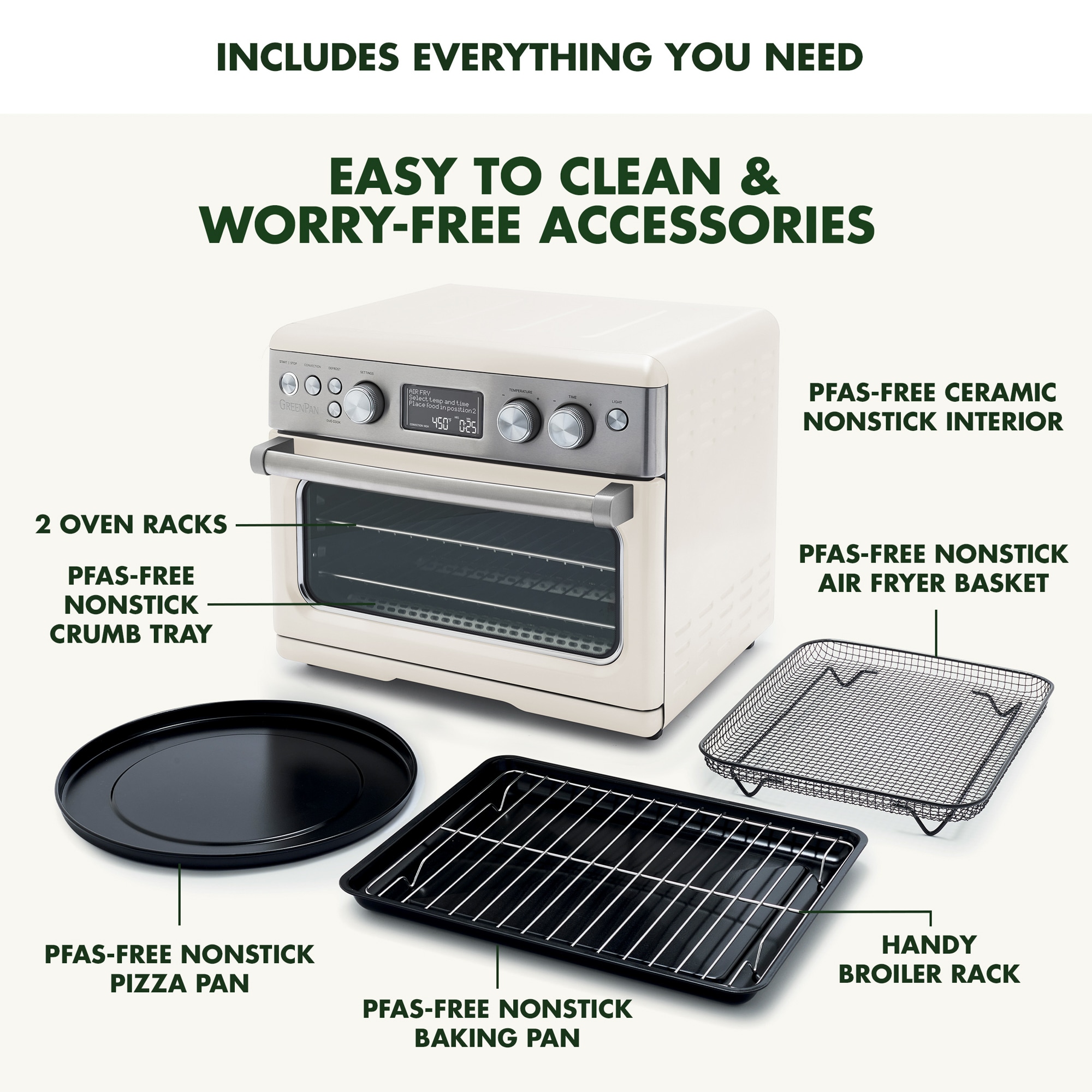 Elite 29.9-Quart White Digital 1 -Baskets Air Fryer - Image 4