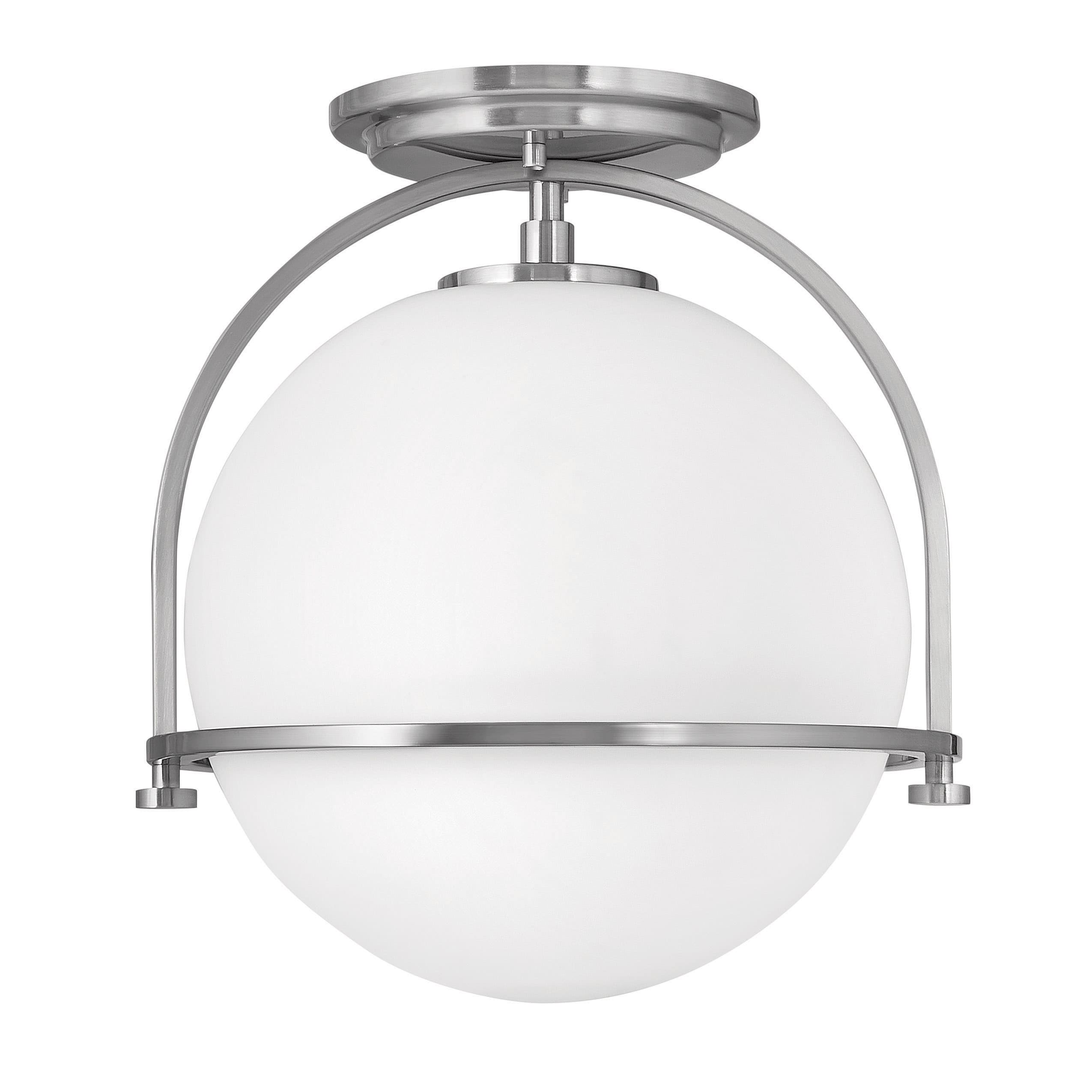 Somerset 1 -Light 11.5-in Brushed Nickel Semi Flush Mount Light