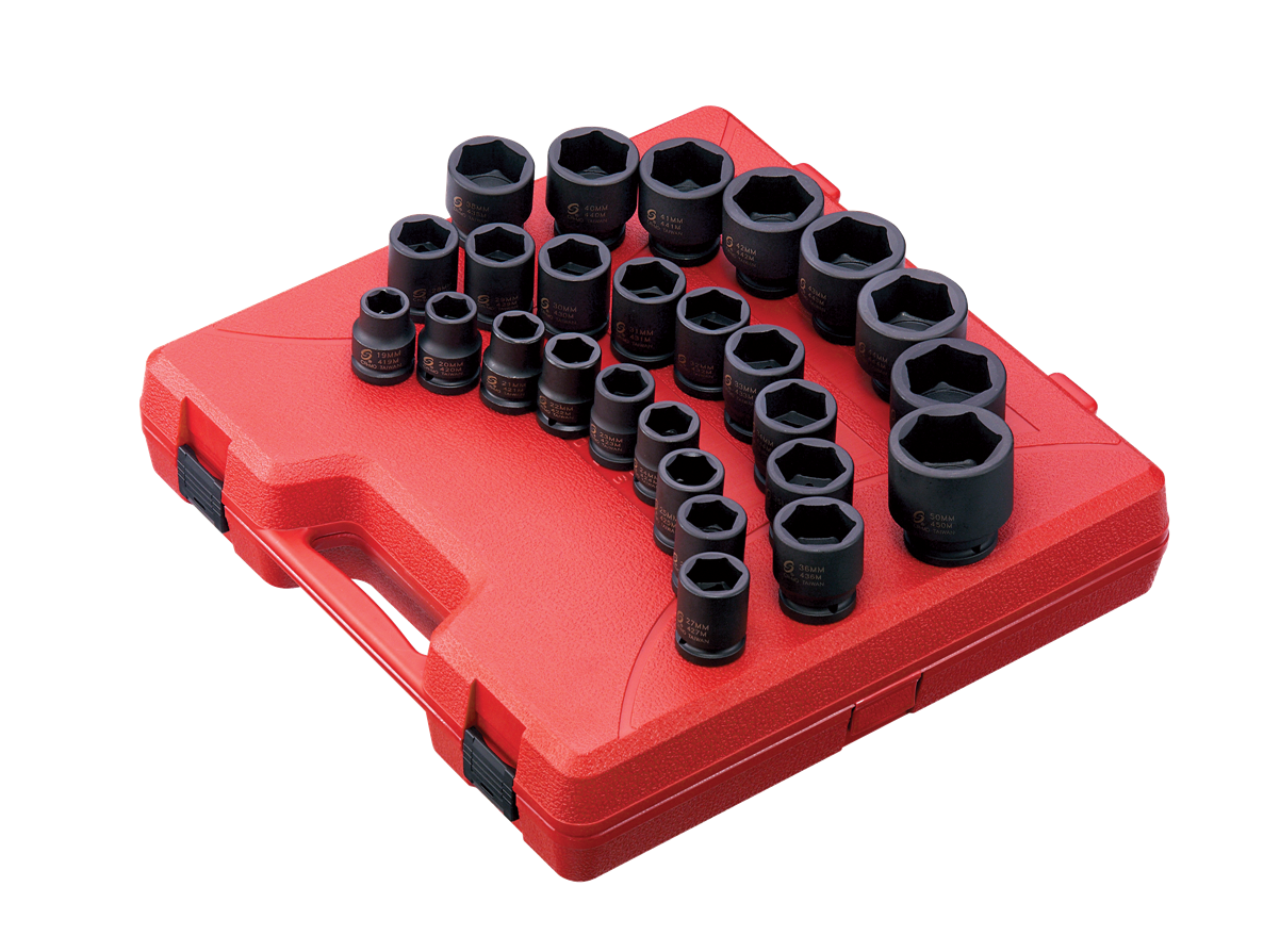 26 -Piece Metric 3/4-in Drive Set 6-point Impact Socket Set
