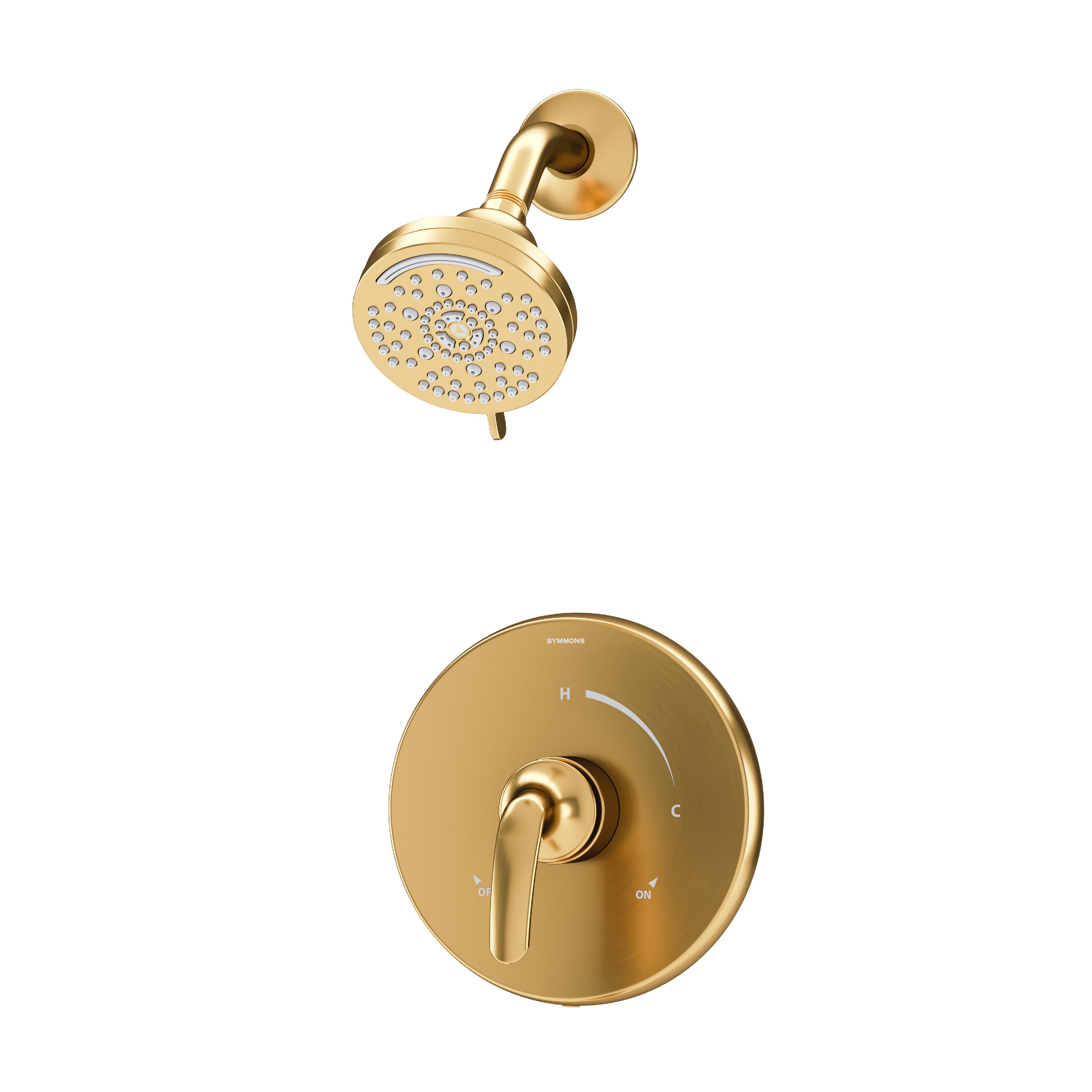 Elm Brushed Bronze 1-handle Multi-function 3.94-Inches Round Shower Faucet