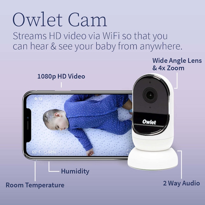 Owlet Dream Duo Baby Monitor, Dream Sock with Hd 1080P Wifi Camera - Image 4