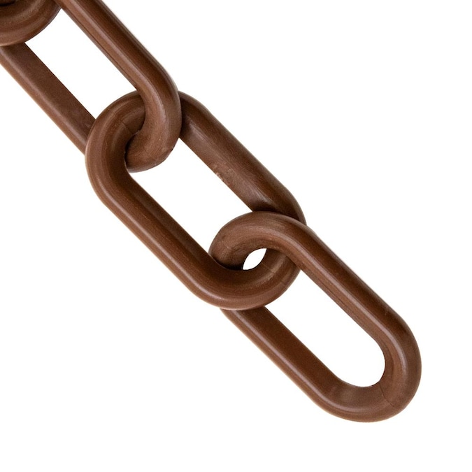 Mr. Chain 1.5 in (#6, 38Mm) X 500 Ft Brown Plastic Barrier Chain