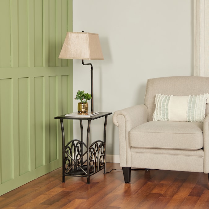 allen + roth 54-in Bronze Shelf Floor Lamp - Image 7