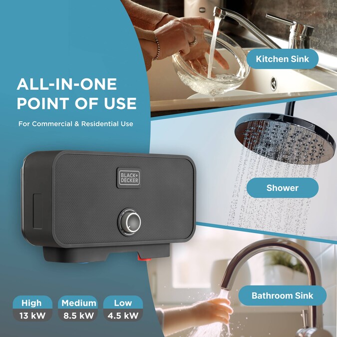 BLACK+DECKER Pou 240-Volt 13-kW 2.6-GPM Point Of Use Tankless Electric Water Heater - Image 7