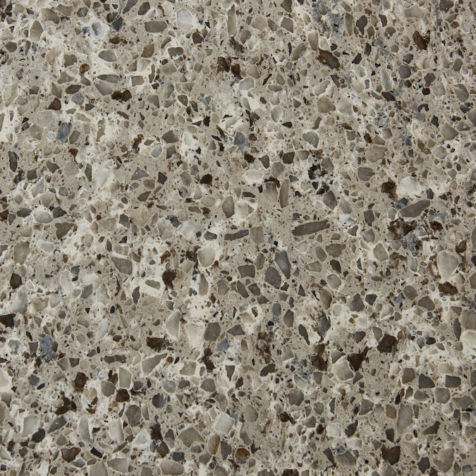 Bestview Castle Rock 31-in x 22-in Brown/Polished Quartz Undermount Single Sink Bathroom Vanity Top - Image 3