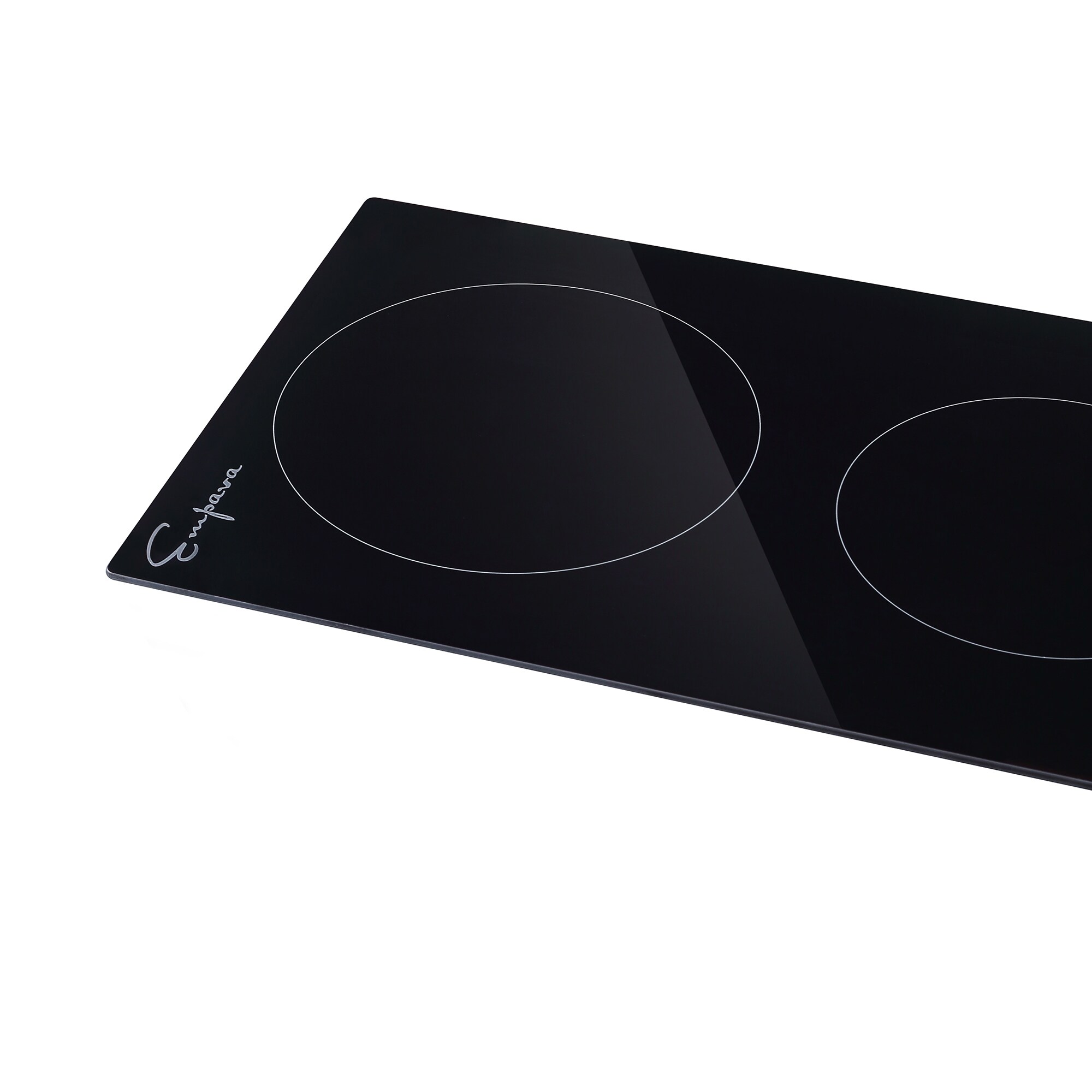 Electric Stove with Dual Elements 12-in 2 burners Smooth Surface (Radiant) Black Electric Cooktop - Image 3