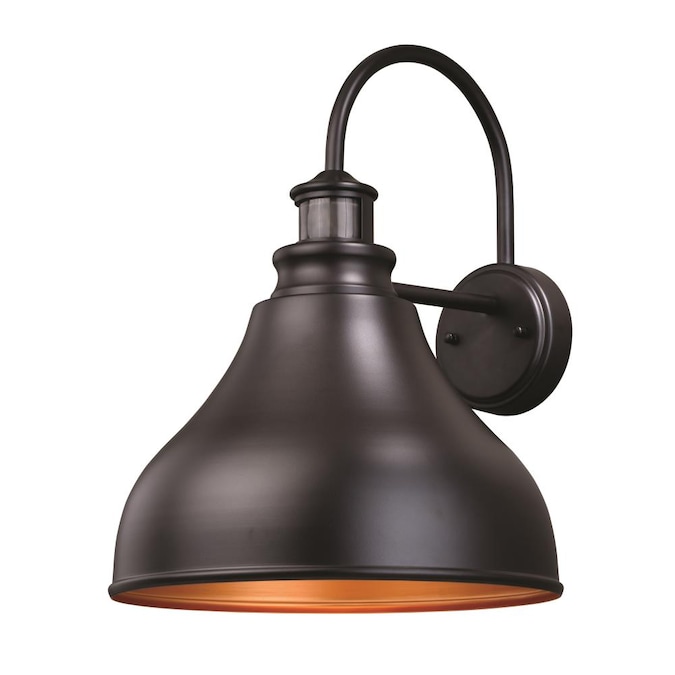 Cascadia Delano 1-Light 17-in H Oil-Rubbed Bronze Motion Sensor Dark Sky Dusk to Dawn Outdoor Wall Light