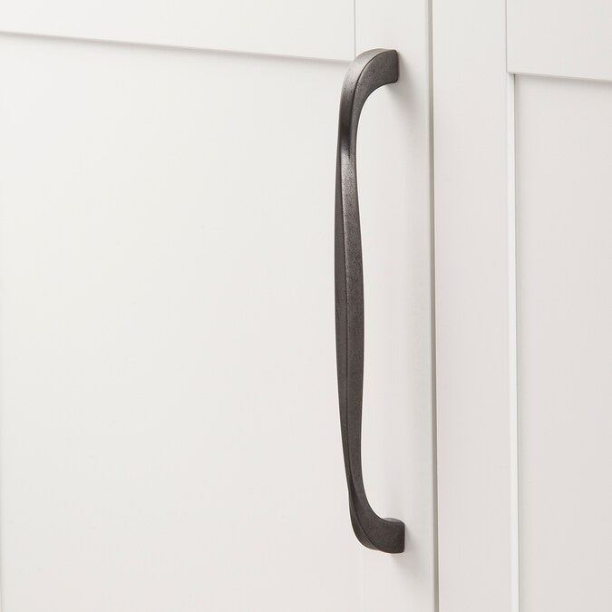 Hickory Hardware Twist 8-13/16-in (224Mm) Center to Center Black Iron Arch Handle Drawer Pulls (5-Pack) - Image 4