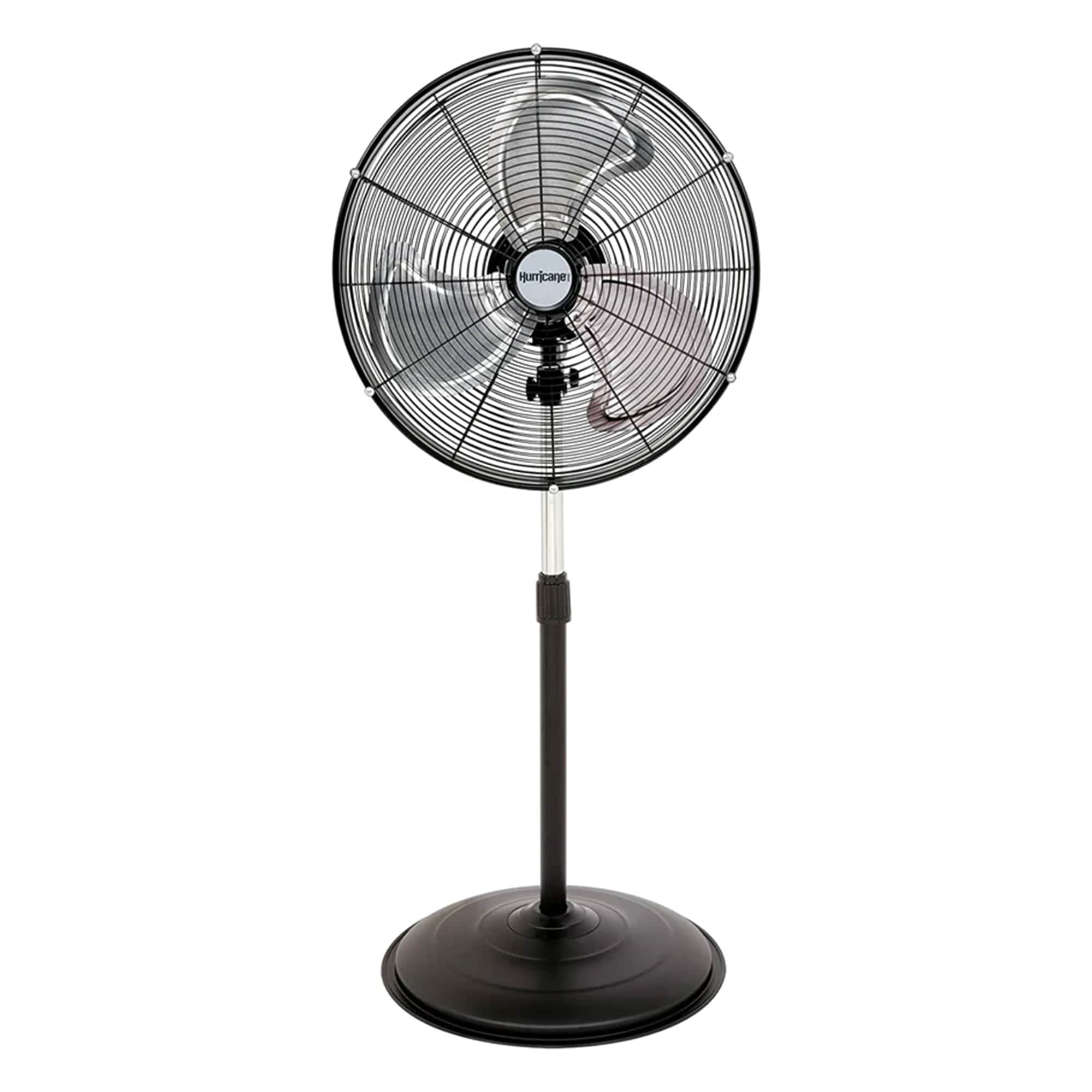 20-in 120 -Volt 3 -Speed High Velocity Indoor Black Oscillating Pedestal Fan