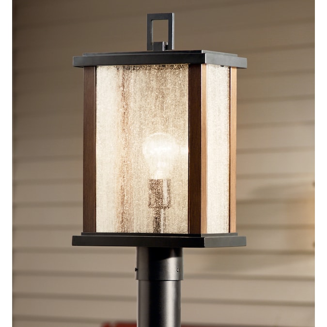 Kichler Marimount 18.25-in Black Farmhouse Outdoor Light Post Lantern