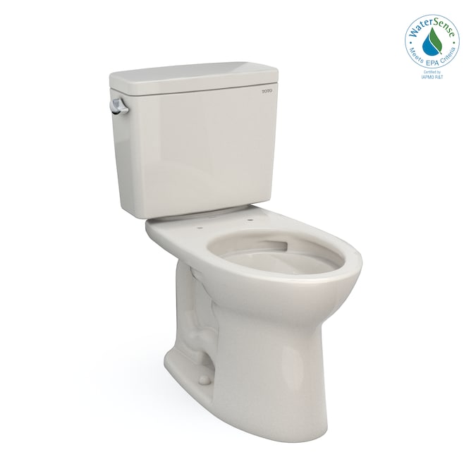 TOTO Drake Sedona Beige Elongated Standard Height 2-piece Toilet 12-in Rough-In WaterSense 1.28-GPF