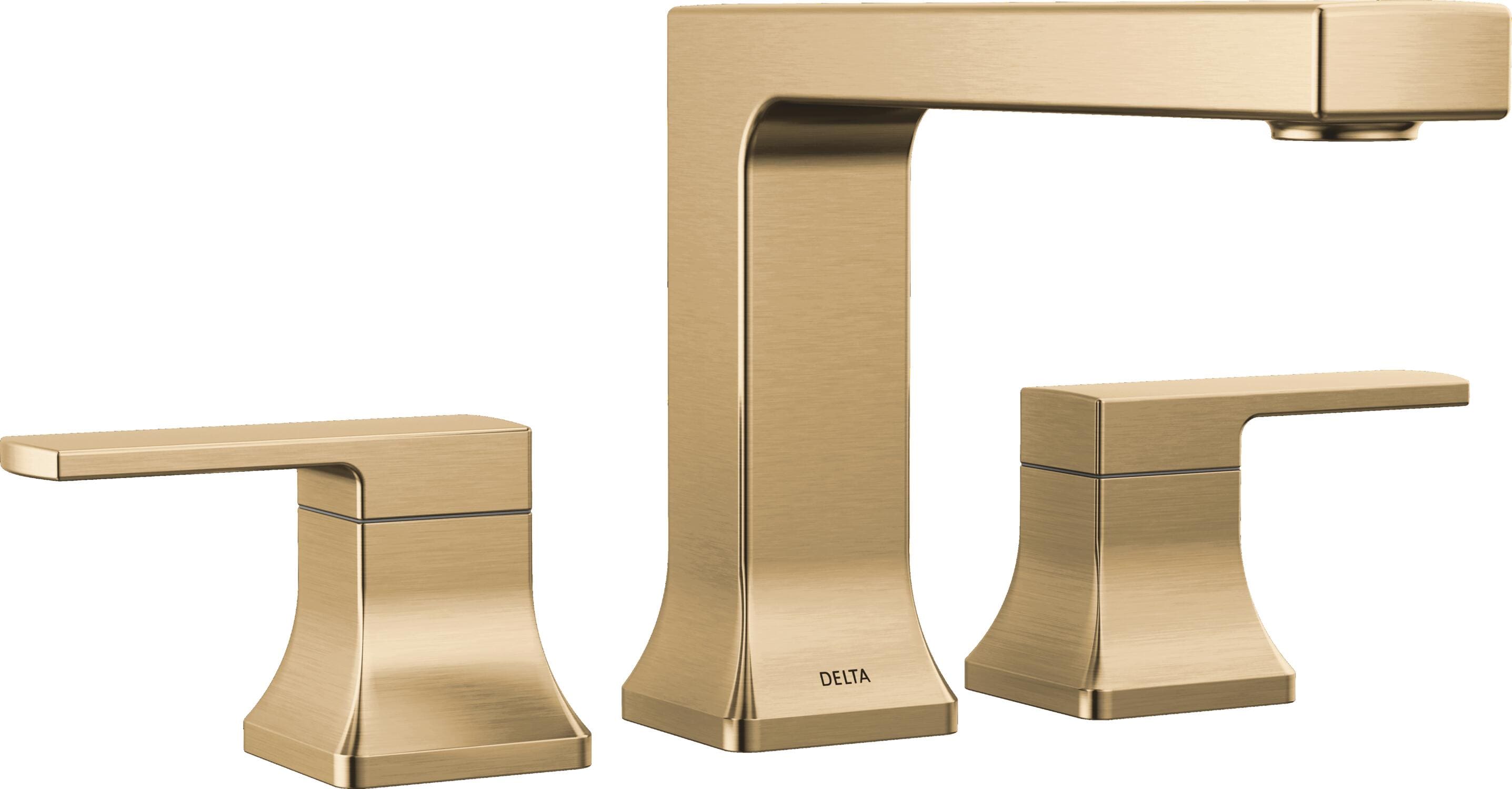 Velum Champagne Bronze 2-handle Deck-mount Roman Low-arc Bathtub Faucet