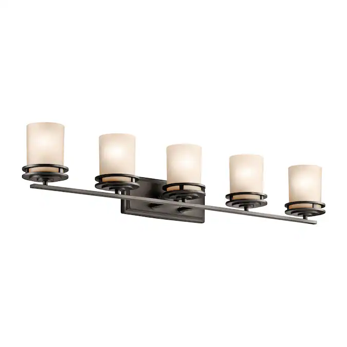 Kichler Hendrik 43-in 5-Light Antique Bronze Modern/Contemporary Vanity Light
