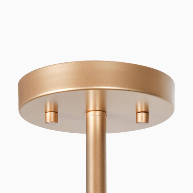 ZEVNI Cleon 3-Light Satin Gold LED Semi mount light - Image 9