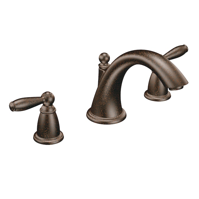 Moen Brantford Oil Rubbed Bronze 2-handle Deck-mount Roman High-arc Bathtub Faucet