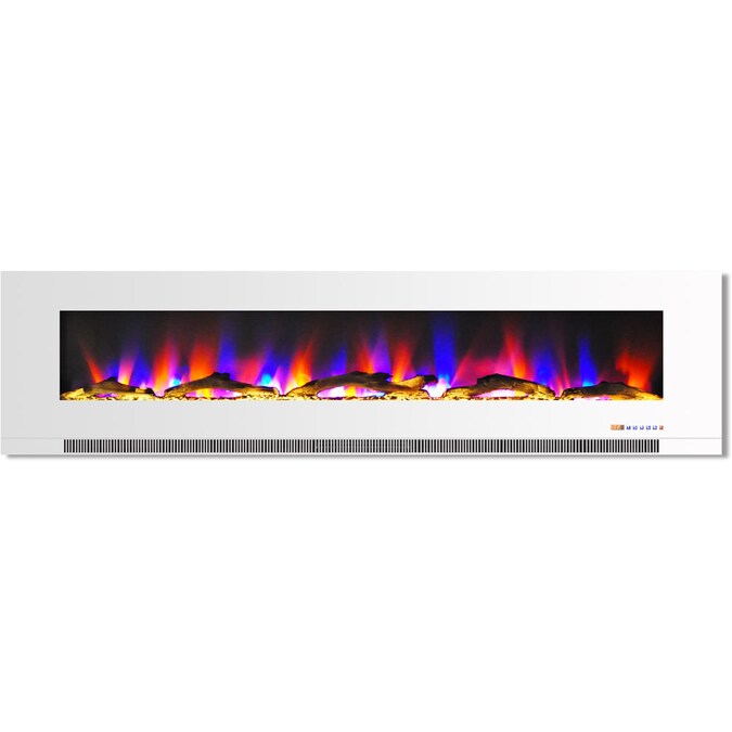 Cambridge 78-in W White Fan-forced Wall-mount Electric Fireplace with Remote Control Included - Image 3