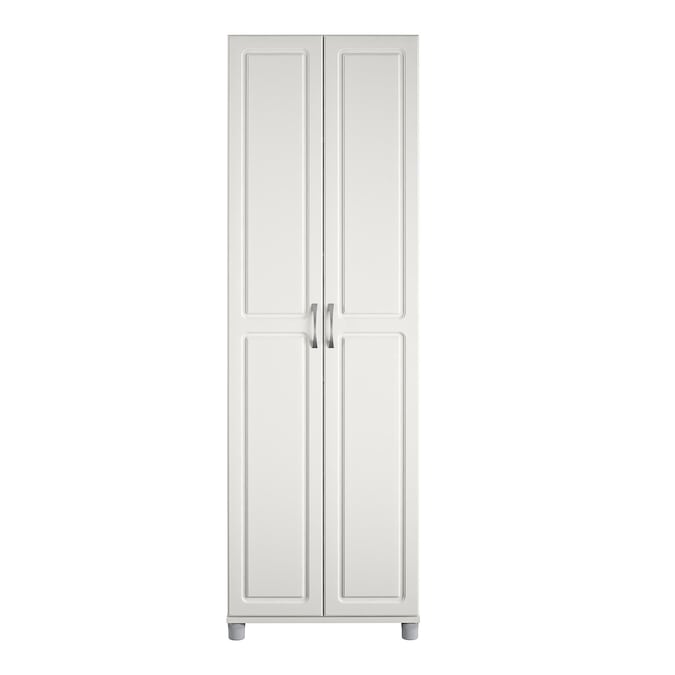 Ameriwood Home Kendall 23.68-in W x 75-in H x 15.37-in D Freestanding Composite Wood Garage Cabinet in White