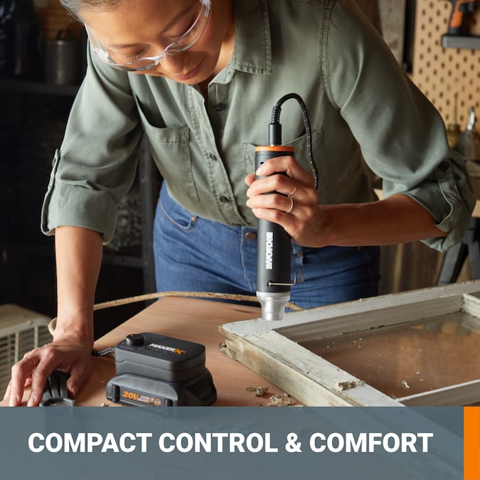 WORX MakerX Variable Cordless 20-volt Max Crafting Rotary Tool Kit - Image 9